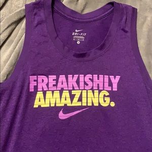 Purple Nike tank top